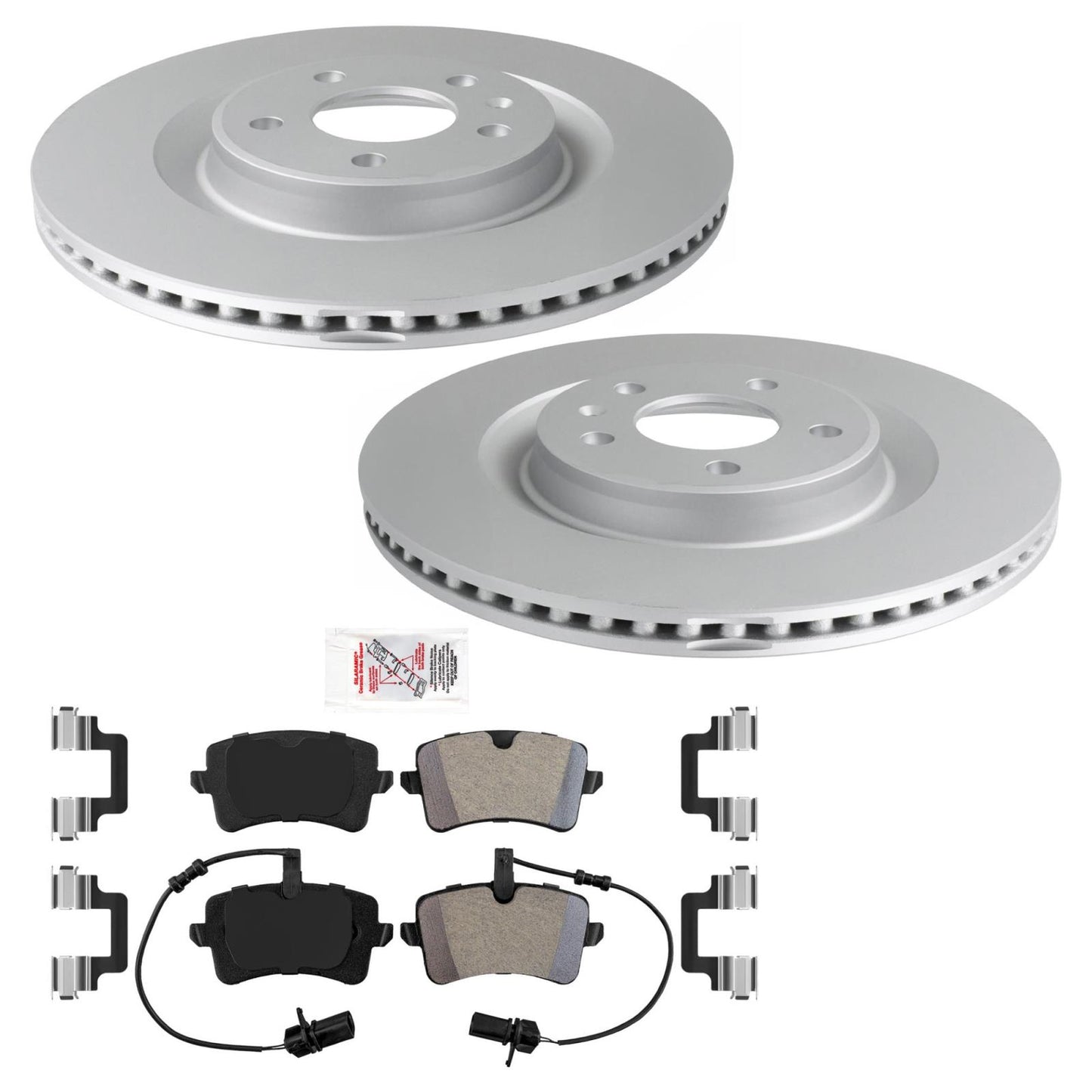 Rear Disc Brake Rotors & AME Brake Pads for Porsche Macan 2.0L 2017 2019 2020