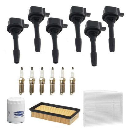 Ignition Coil Iridium Spark Plugs Tune Up Kit For Ford Explorer 3.3L 2020-2023