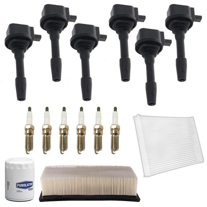 Ignition Coil Iridium Spark Plugs Tune Up Kit For Ford F-150 3.3L 2018-2023