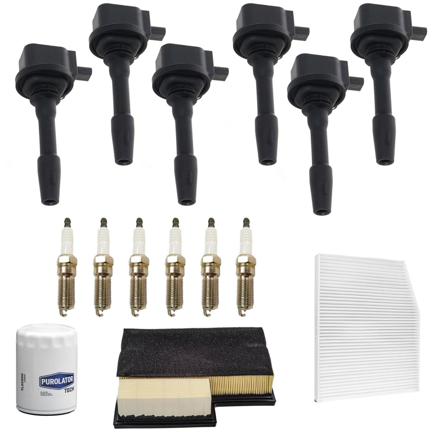 Ignition Coil Iridium Spark Plugs Tune Up Kit For Transit 150 3.5L 2020-2025