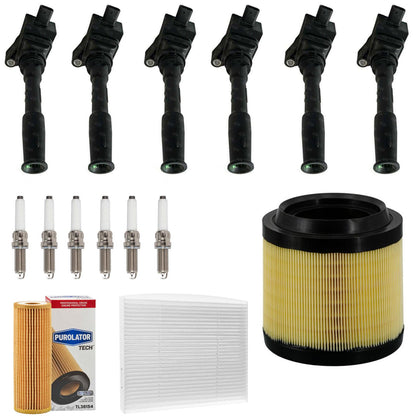 Ignition Coil Spark Plugs Tune Up Kit For Ford Bronco 2.7L 2021 2022 2023 2025