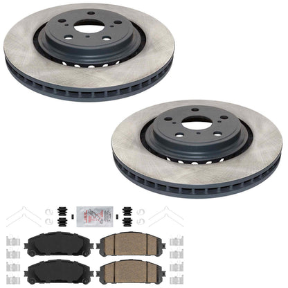 Front Disc Brake Rotors Ceramic Pad for Toyota Grand Highlander TX350 2024-2026