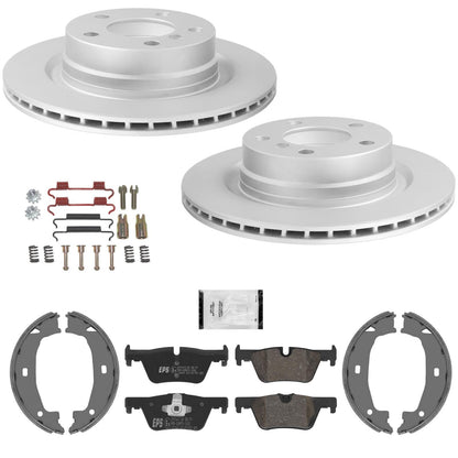 Rear 300MM Disc Brake Rotors & Euro R90 Brake Pads for BMW 320i Sedan 2013-2018