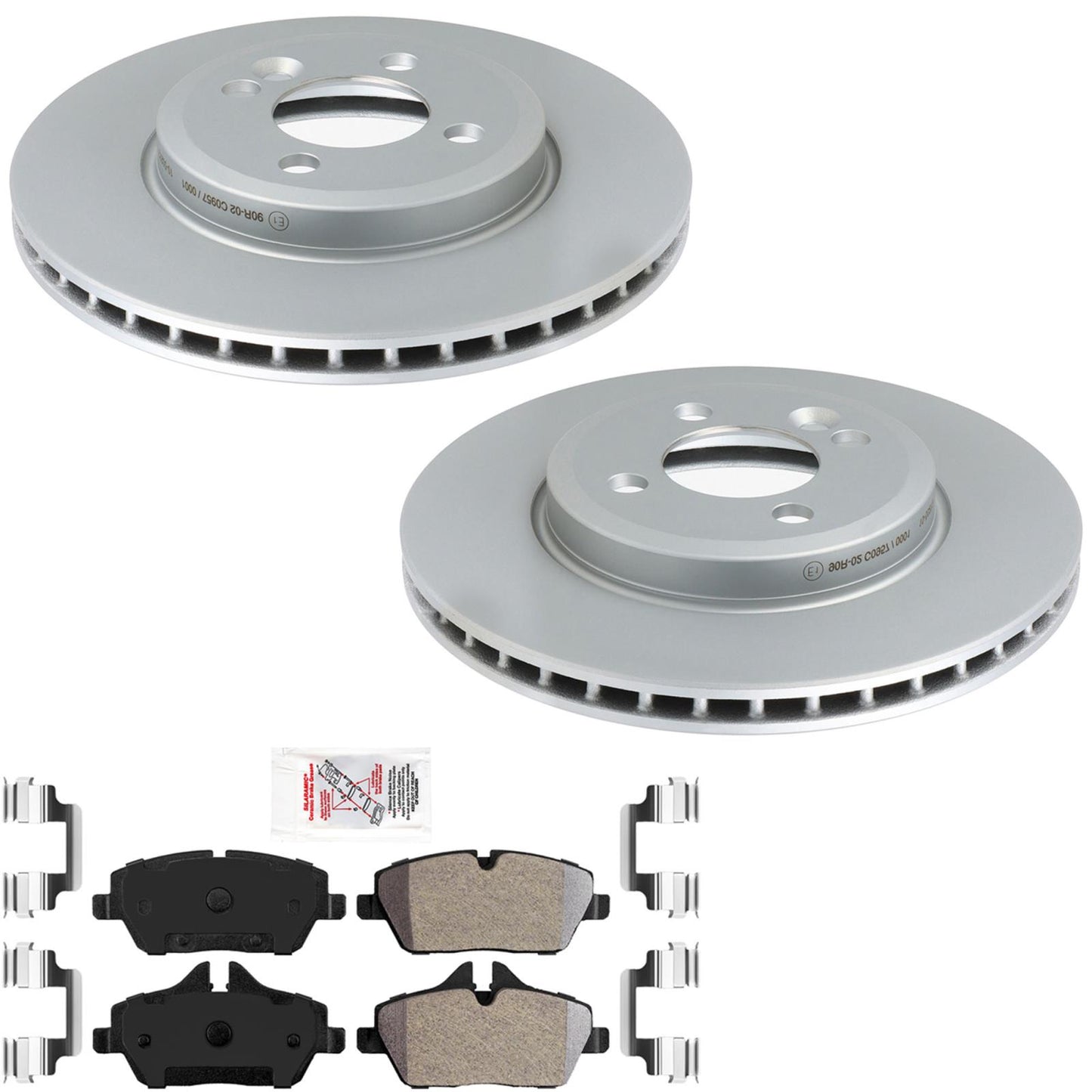 Front Disc Brake Rotors AME Disc Brake Pads for Mini Cooper Base 2011 2012 2015