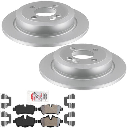 Rear Disc Brake Rotors AME Disc Brake Pads for Mini Cooper Base 2011 2014 2015