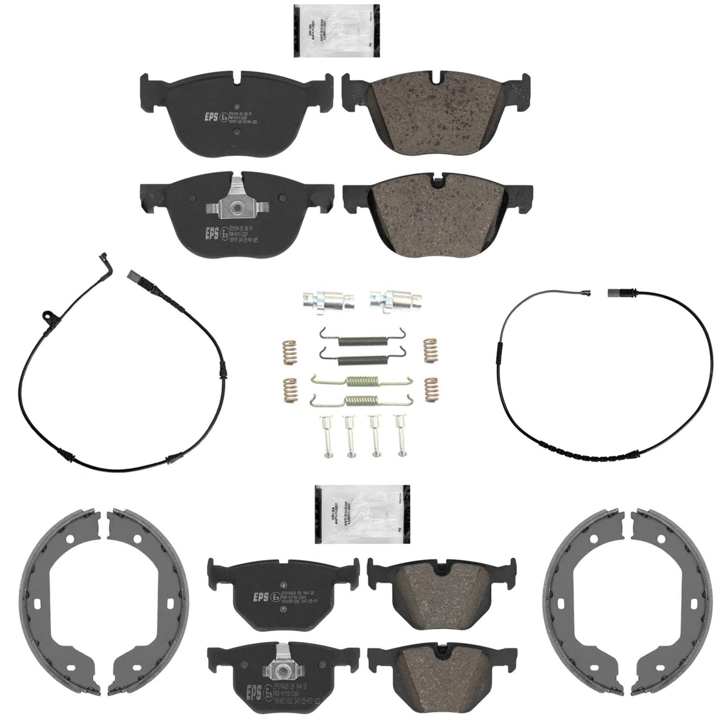 Front & Rear R90 Euro Disc Brake Pads Shoes for BMW X5 xDrive 35i 2011-2018
