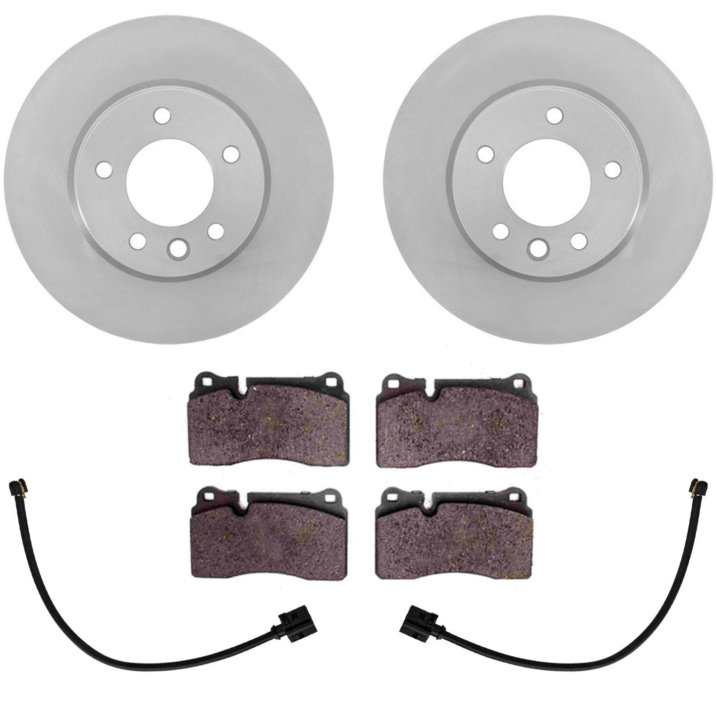 Front Disc Brake Rotors & Euro Brake Pads for Volkswagen Touareg 2011 2015 2017