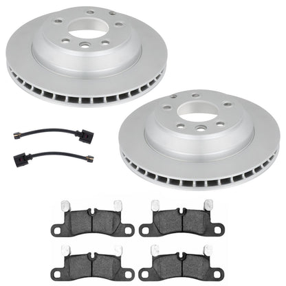 Rear Disc Brake Rotors & Euro Brake Pads for Volkswagen Touareg 2011 2015 2017