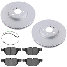 Front GEO Coated Rotors & Euro Brake Pads for BMW X5 4.4L V8 2011 2014 2017 2018 - Photo 1