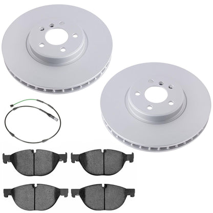 Front GEO Coated Rotors & Euro Brake Pads for BMW X5 4.4L V8 2011 2014 2017 2018
