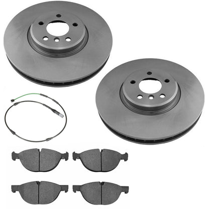 Front Disc Brake Rotors & Disc Brake Pads For BMW X6 4.4L V8 2011 2016 2019