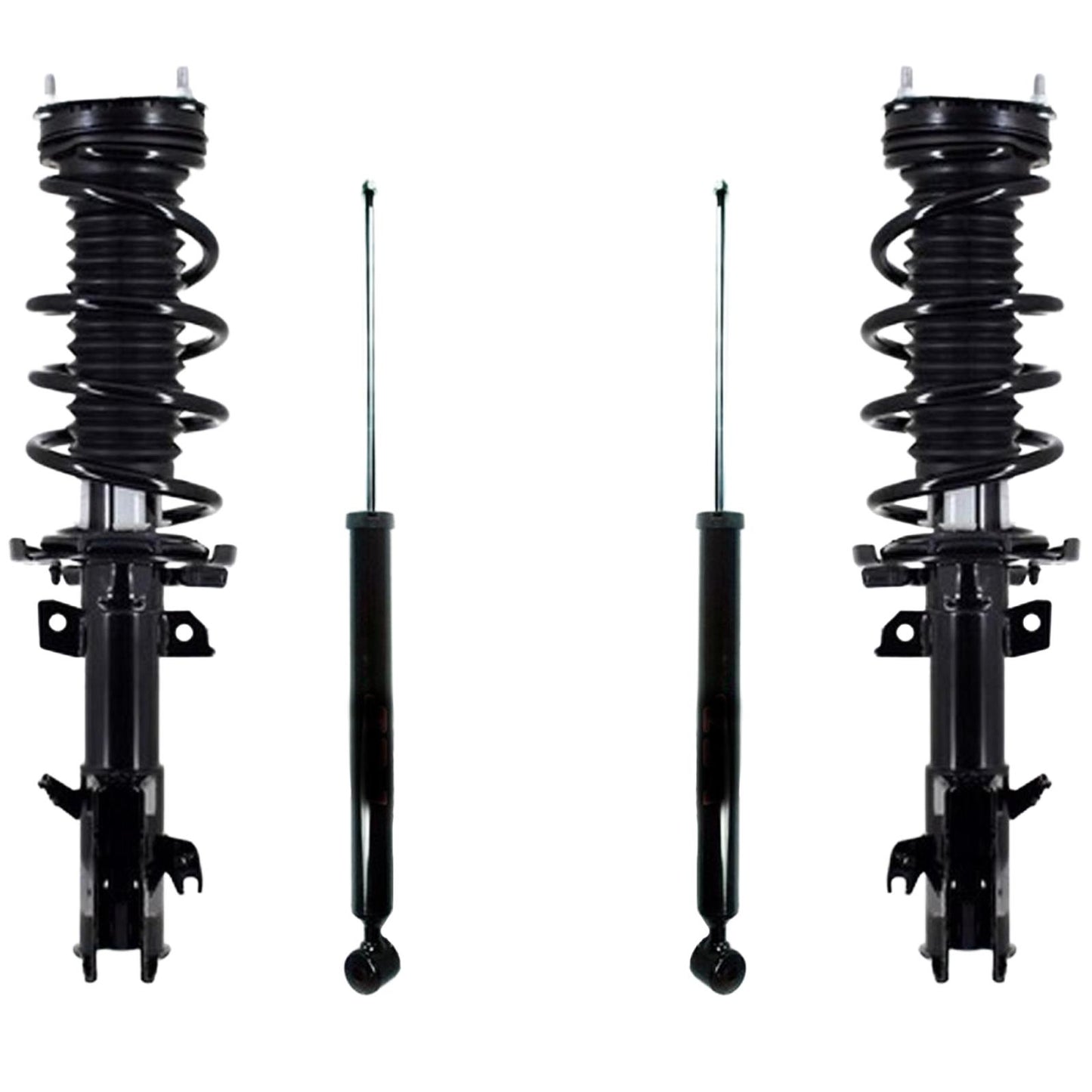 4P Complete Ft Coil Spring Struts for 14-2016 Manual Transmission Ford Fiesta ST