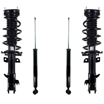 4P Complete Ft Coil Spring Struts for 14-2016 Manual Transmission Ford Fiesta ST
