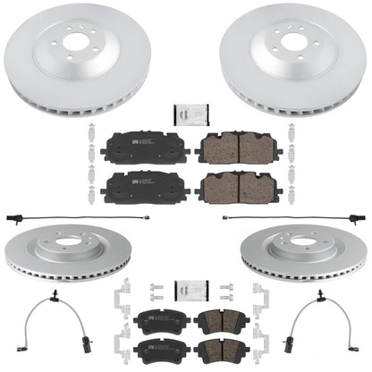 Front Rear Disc Brake Rotors R90 Brake Pads for Audi A6 Quattro 3.0L 2020-2025