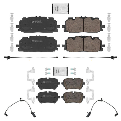 Front Rear R90 Disc Brake Pads Sensors for Audi A8 Quattro 3.0L 2020 2023 2025