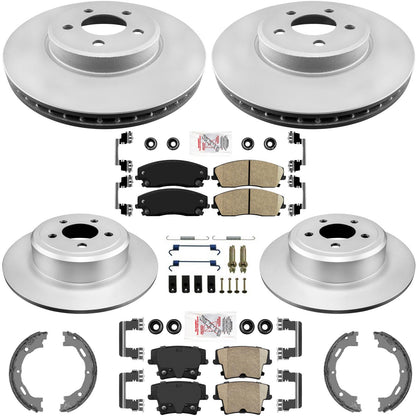 Front and Rear Disc Brake Rotors Ceramic Pads for Dodge Charger SXT 2006-2023