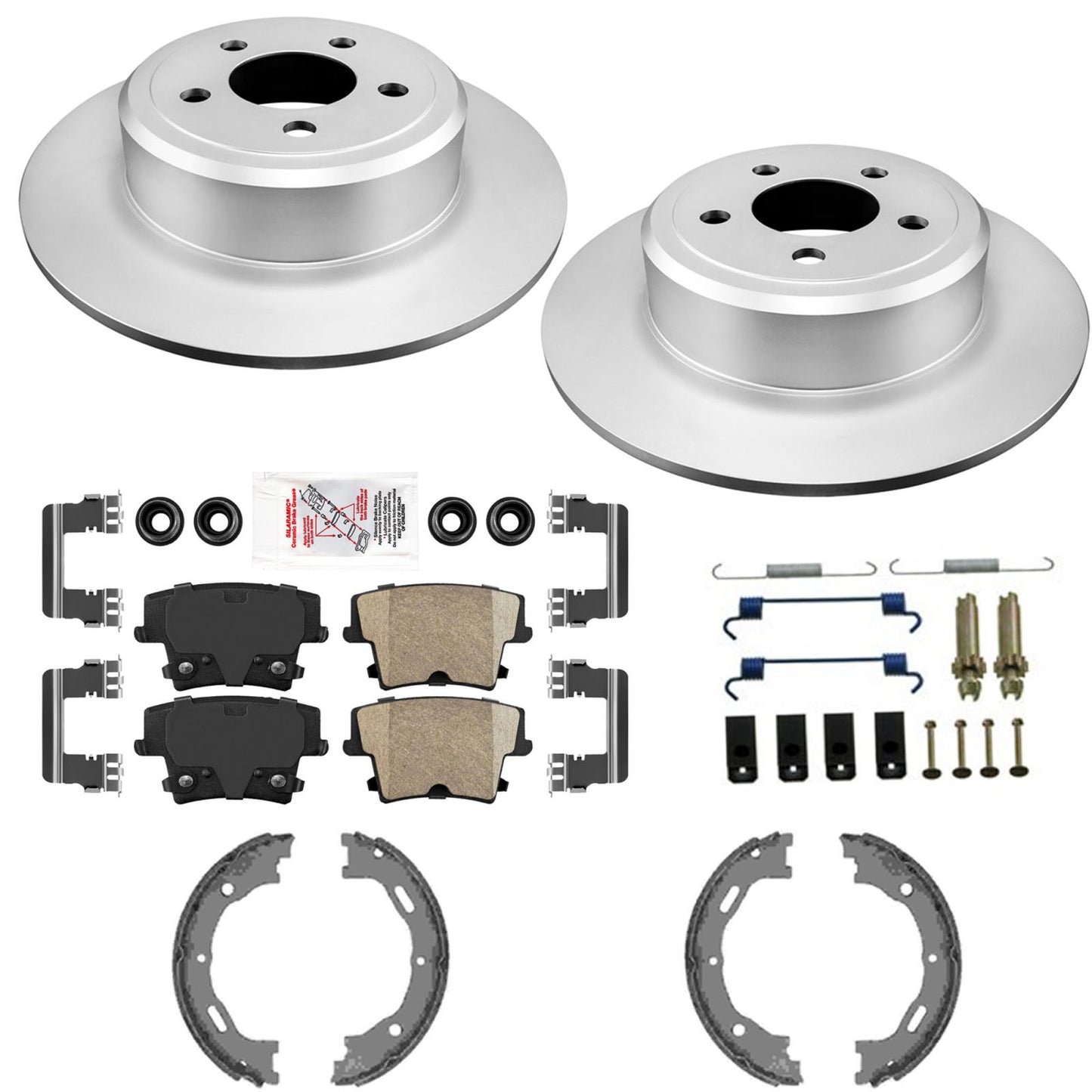 Rear Disc Brake Rotors Ceramic Pads for Dodge Charger SXT 2006 2010 2022 2023
