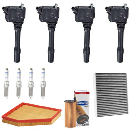 Ignition Coil Platinum Spark Plugs Tune Up Kit For BMW 230i 2.0L 2017 2018 2023