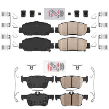 Front & Rear AME Ceramic Disc Brake Pads for Honda Civic Hybrid 2025 2026 - Photo 1