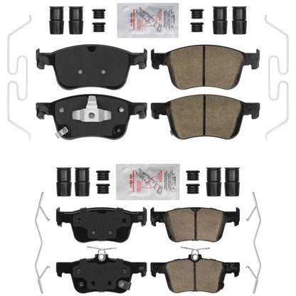 Front Rear AME Ceramic Disc Brake Pads for Honda Civic Si 2023 2024 2025 2026