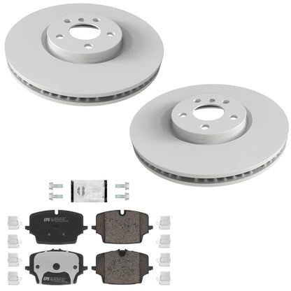 Front GEO Coated Disc Brake Rotors & Pads for BMW X1 xDrive 28i 2023 2024 2026
