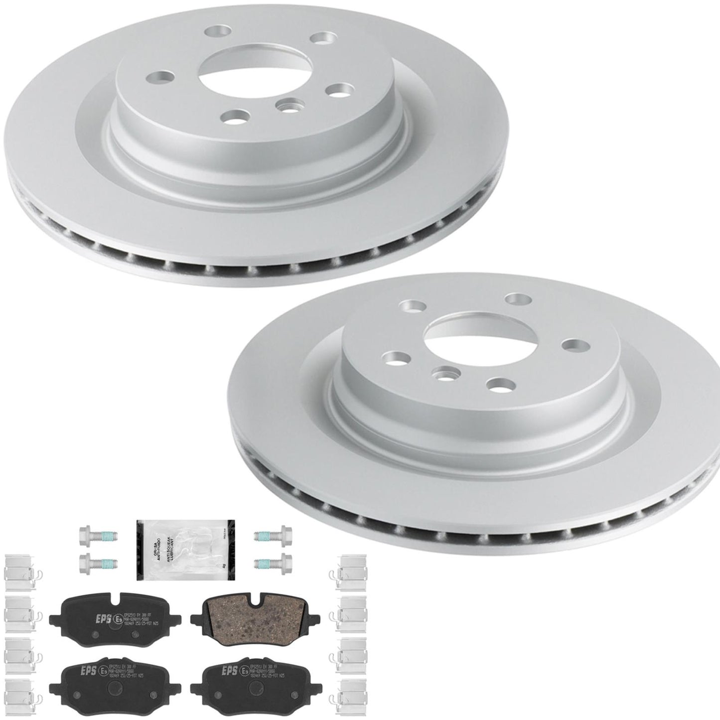 Rear GEO Coated Disc Brake Rotors & Pads for BMW X1 xDrive 28i 2023 2024 2026