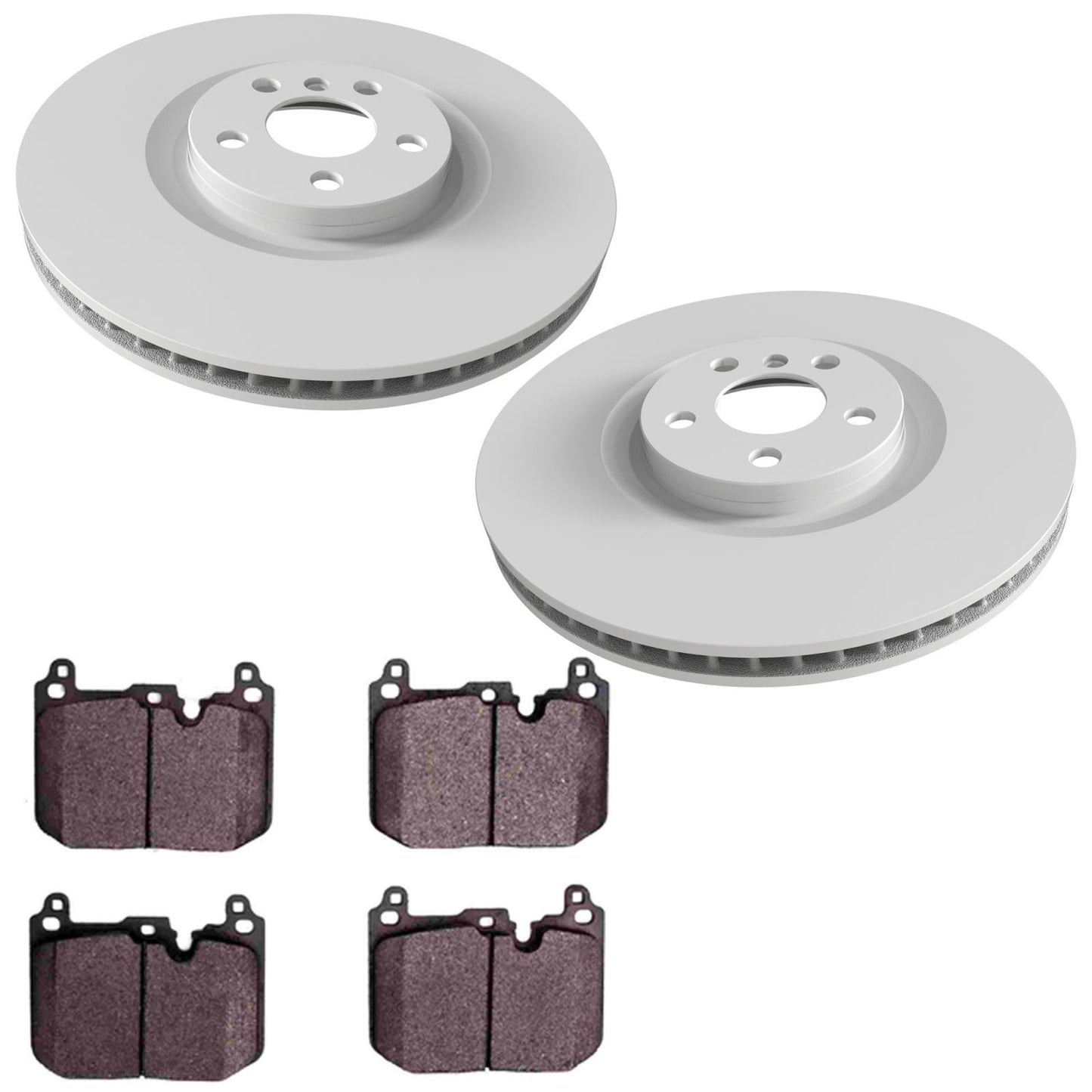 Front Coated Disc Brake Rotors & Pads for BMW X2 M35i MSport 2019 2020 2022 2023