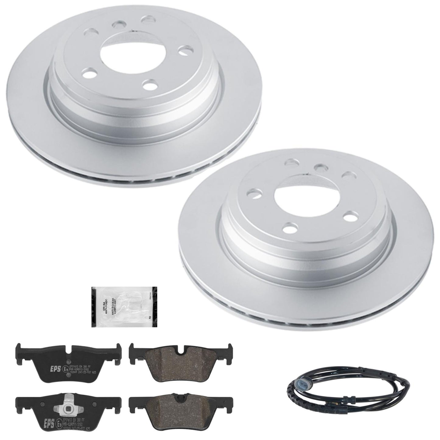 300MM Rear Coated Disc Brake Rotors & Pads sensor for BMW 328i xDrive 2013 2014