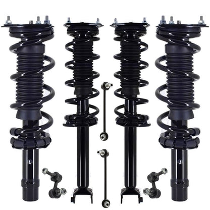 Front & Rear Struts & Links For Q50 14-24 All Wheel Drive W/O Sport Suspension