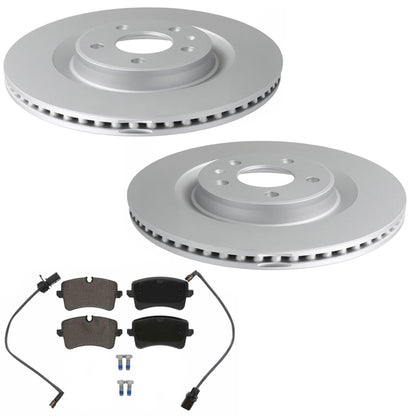 Rear GEO Coated Rotors & Euro Brake Pads for Porsche Macan S 3.0L 2015-2020