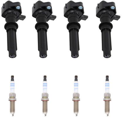 Ignition Coil & Iridium Spark Plugs For Land Rover Discovery 2.0L 2021-2026