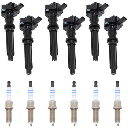 Ignition Coil & Iridium Spark Plugs For Jaguar F-Type 3.0L 2014 2019 2020 2021