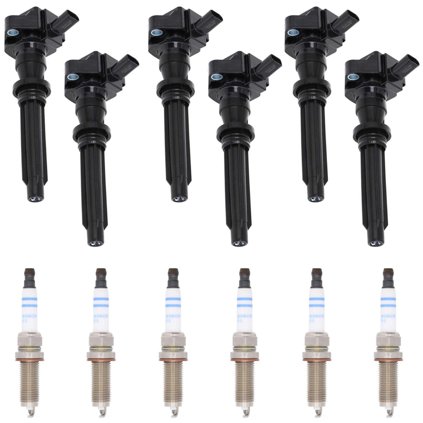 Ignition Coil & Iridium Spark Plugs For Land Rover Discovery 3.0L 2017-2020