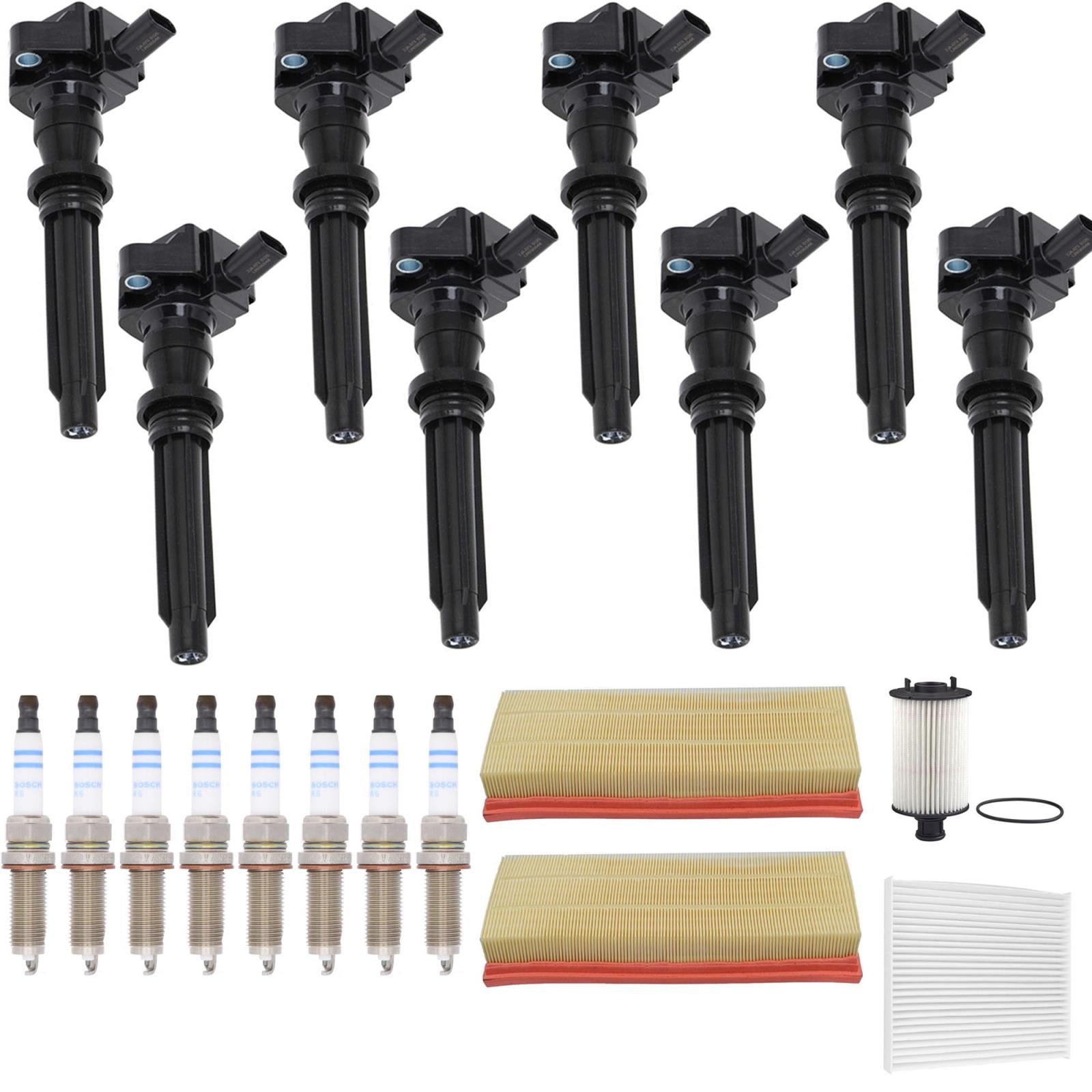Ignition Coils Spark Plugs Tune Up kit For Range Rover 5.0L 2018 2019 2020 2022 - Photo 1