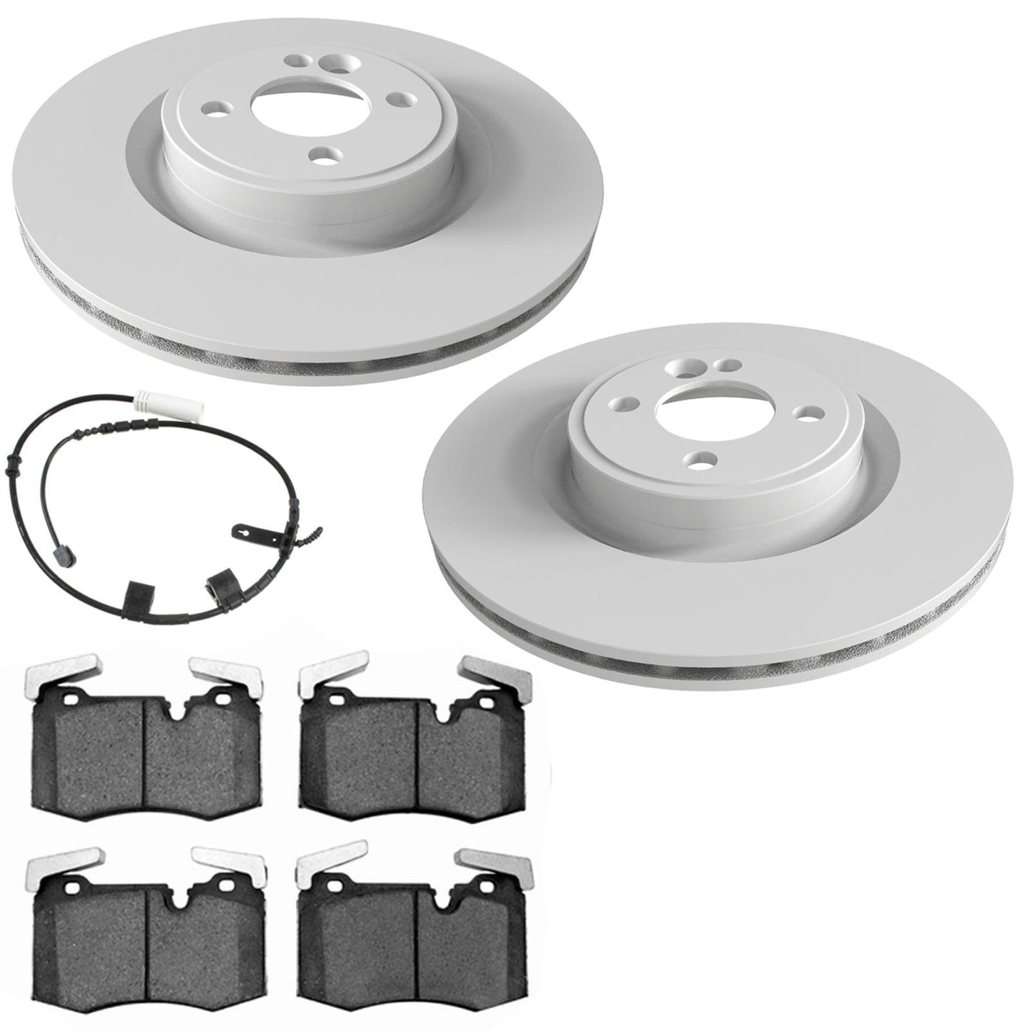 F GEO Coated Rotors & Ceramic Brake Pads for Mini Cooper John Cooper Works 09-14