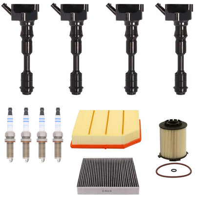 Ignition Coils Spark Plugs Tune Up Kit For Volvo XC40 2.0L 2019 2020 2021 2022