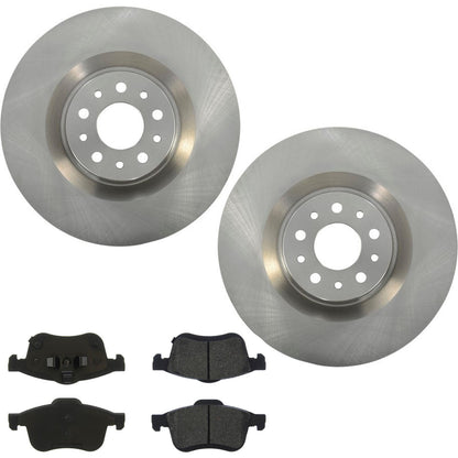 Front Disc Brake Rotors & Brake Pads for Fiat 500L 2014 2015 2016 2017 2018 2019