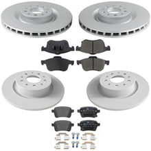 Front Rear Coated Brake Rotors & EPS Brake Pads for Fiat 500L 2014 2017 2019 - Photo 1