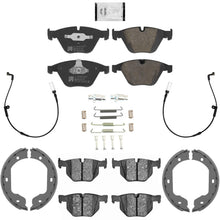 Front & Rear EPS Euro Disc Brake Pads & Sensor Shoes For 525XI 2006 2007 - Photo 1