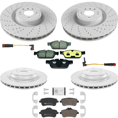 Drilled Coated Disc Brake R90 Euro Brake Pads for Mercedes Benz GLE43 AMG 17-19