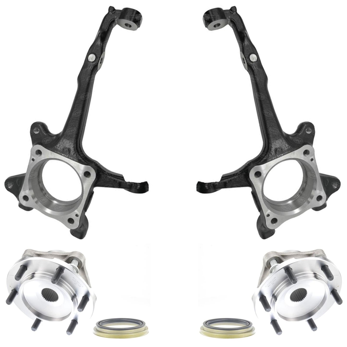 Front Wheel Hub Bearings & Steering Knuckles For Toyota Tacoma 4x4 2005-2023