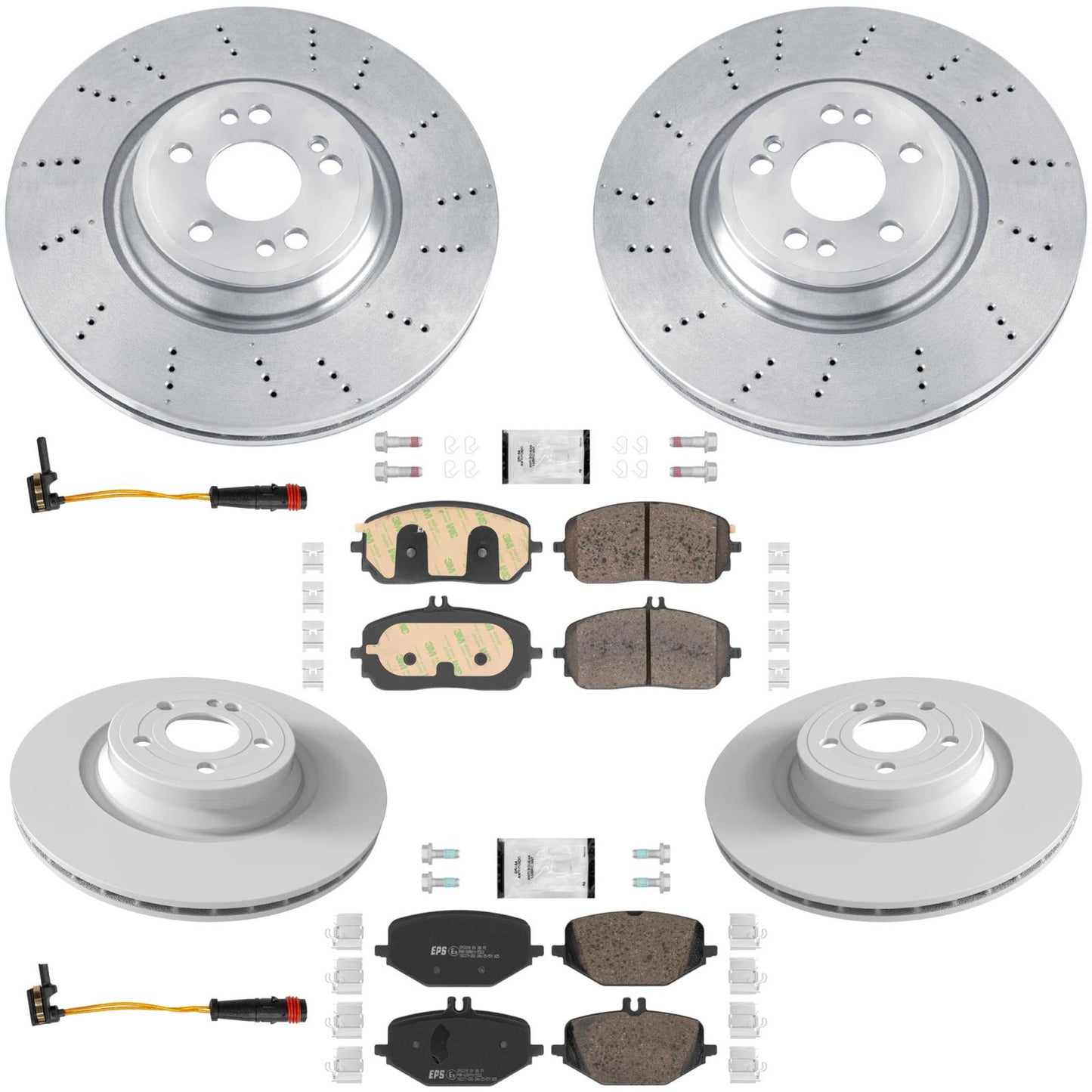 Ft Rr Coated Disc Brake Euro Brake Pad for Mercedes Benz GLE350 AMG 4Matic 20-23