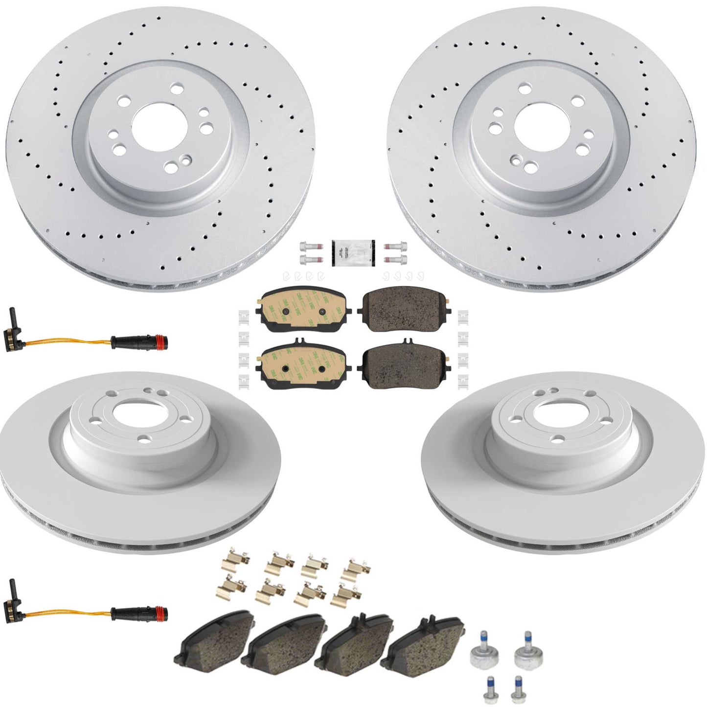 Ft Rr Coated Disc Brake Euro Brake Pad for Mercedes Benz GLE350 AMG 4Matic 24-26