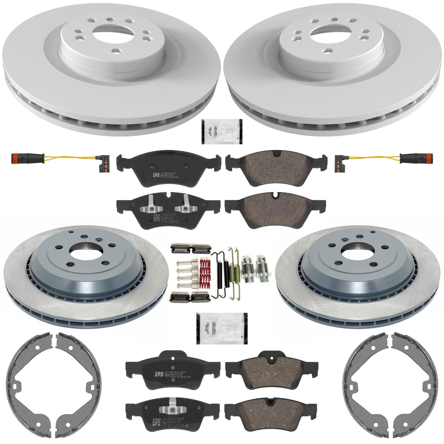 F&R Coated Disc Brake Euro Brake Pad for Mercedes Benz GL320 GL350 GL450 07-12