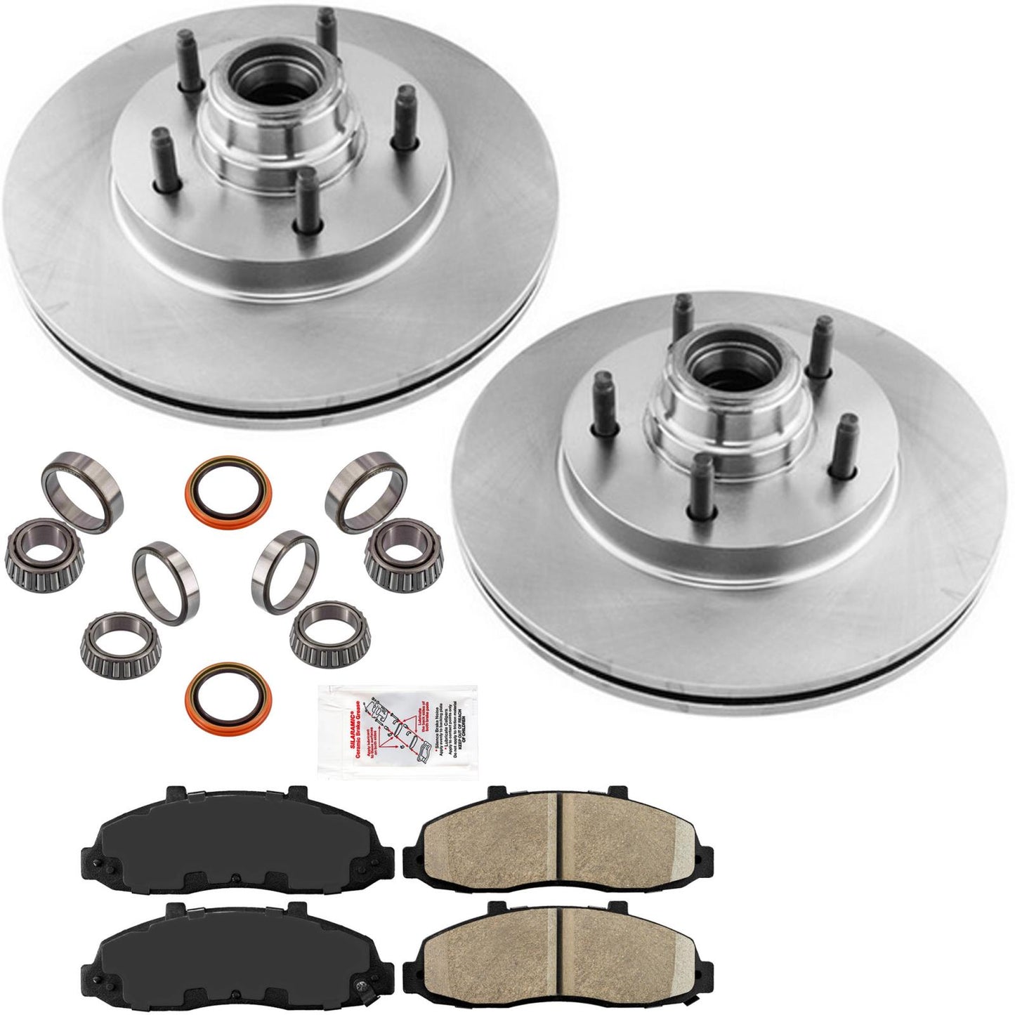 Front Rotors W R Drum For Ford F-150 1997 1998 Rear Wheel Drive Rear ABS Brake