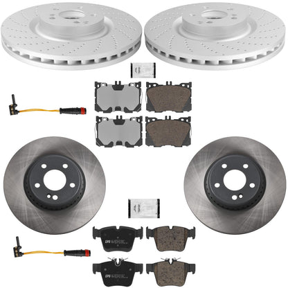 F&R Coated Disc Brake Euro Brake Pad for Mercedes Benz C43 AMG 2017 2018 2023