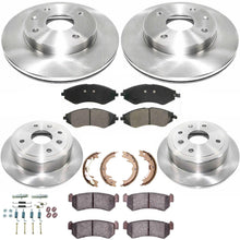 Front Rear Disc Brake Rotors & Brake Pads Shoes for Suzuki Forenza 2004-2006 - Photo 1