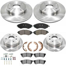 Front Rear Disc Brake Rotors & Brake Pads Shoes for Suzuki Forenza 2007-2008 - Photo 1