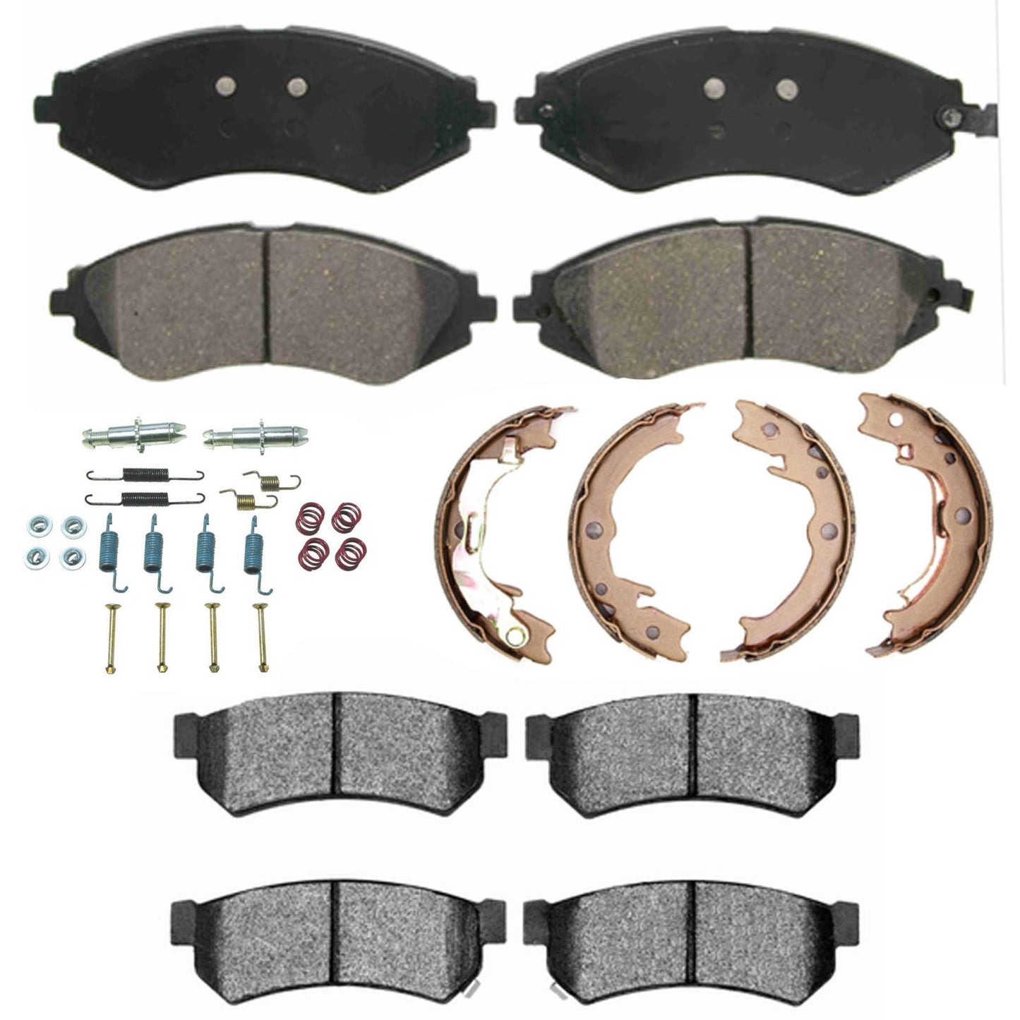 Front Rear Disc Brake Pads Parking Shoes for Suzuki Forenza 2007 2008