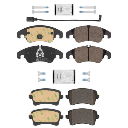 Front Rear Disc Brake Pads Sensors Euro R90 for Audi S5 2012 2014 2015 2017